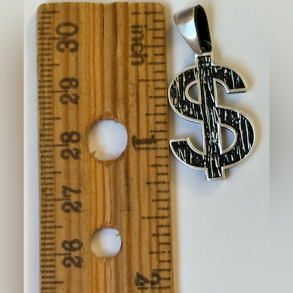 $ pendant 925 sterling silver Unisex